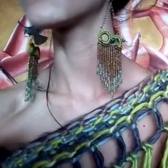 Boho earrings - Picture 2 of 3